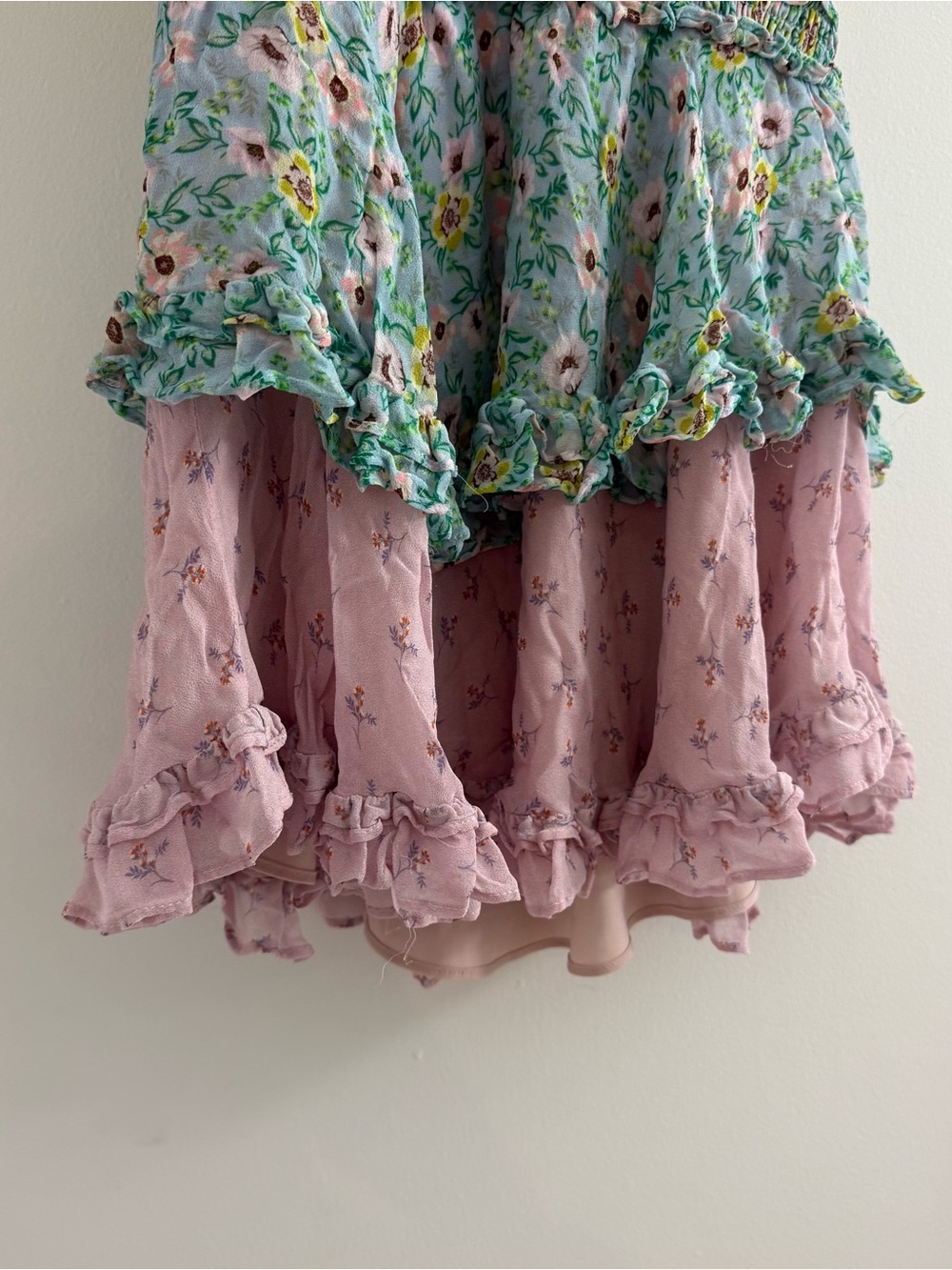 YUMI KIM Milly Flutter Sleeve Mini Dress in Willow Garden Mixed Print Sz Small - Picture 5 of 13
